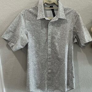 Lululemon Airing Easy Short Sleeve Shirt Crunch Max Vapor Seal Grey Med M3DWJS